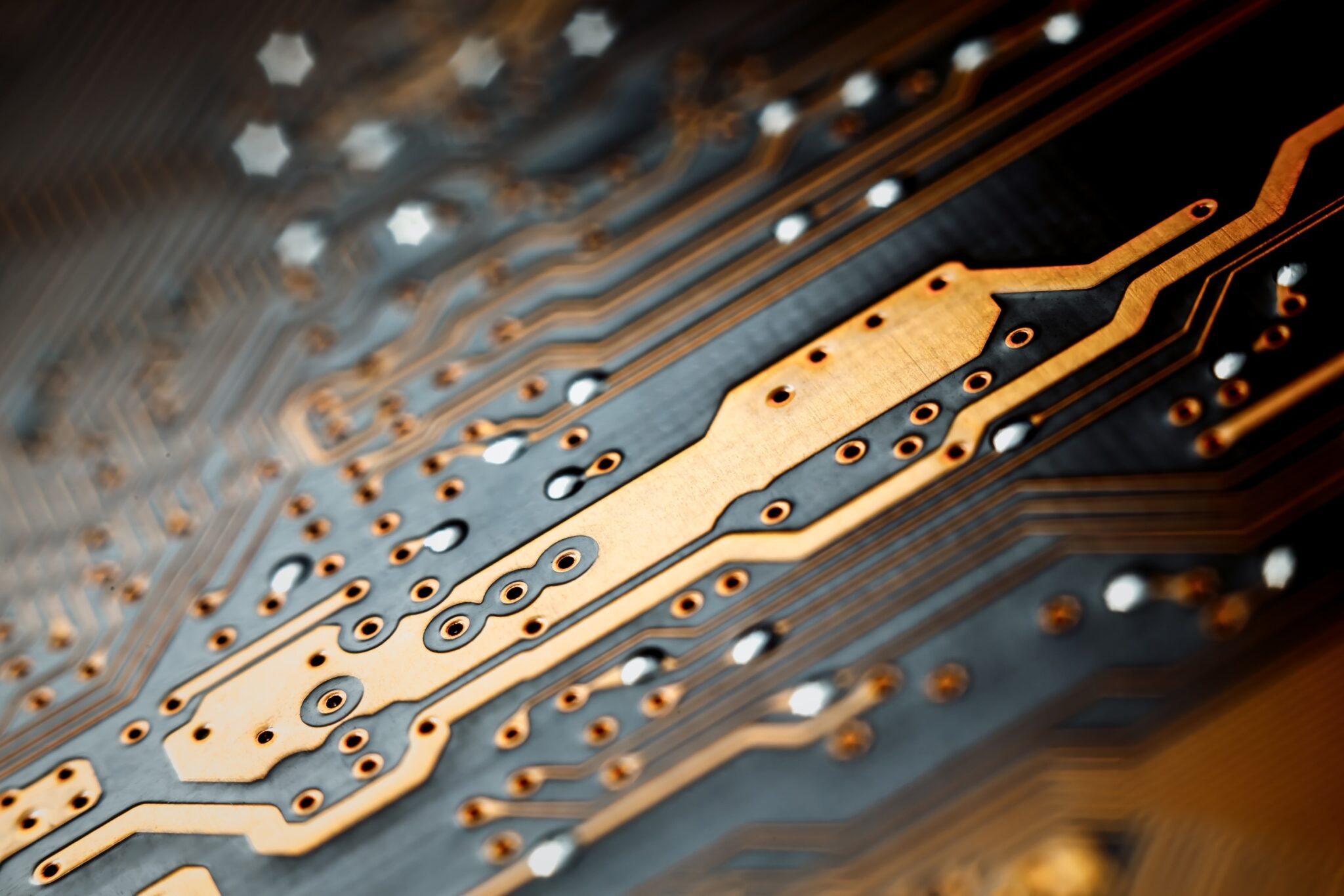 Image of the inside of a microchip